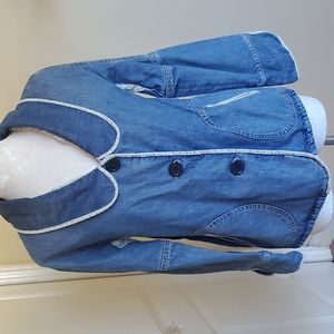 Marc Jacobs large collar jean jacket L